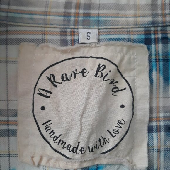 A Rare Bird Embellished Plaid Pearl Snap Button Down Western Cowgirl Rodeo Boho - Picture 11 of 12